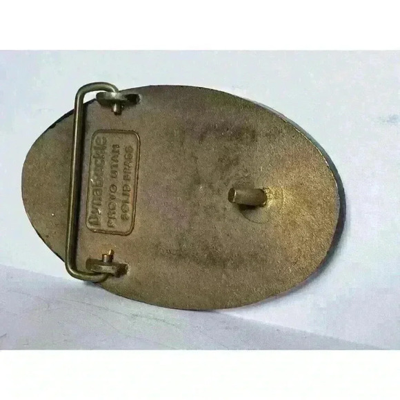 CANDELARIA PARTNERS MINE Solid Brass Metal Belt Buckle Dynabuckle - Picture 6 of 6